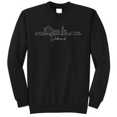 City Skyline Dubrovnik Croatia Sweatshirt