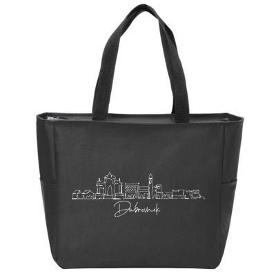 City Skyline Dubrovnik Croatia Zip Tote Bag