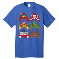 Christmas Santa Deer Gaming Controllers Gift Tall T-Shirt