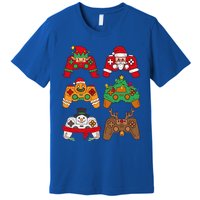 Christmas Santa Deer Gaming Controllers Gift Premium T-Shirt