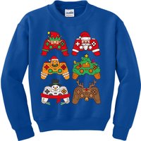 Christmas Santa Deer Gaming Controllers Gift Kids Sweatshirt