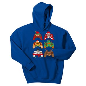 Christmas Santa Deer Gaming Controllers Gift Kids Hoodie