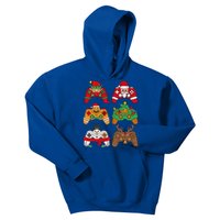 Christmas Santa Deer Gaming Controllers Gift Kids Hoodie