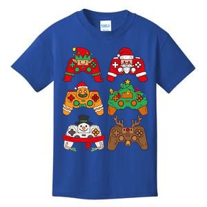 Christmas Santa Deer Gaming Controllers Gift Kids T-Shirt