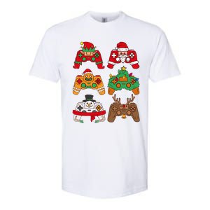 Christmas Santa Deer Gaming Controllers Gift Softstyle CVC T-Shirt