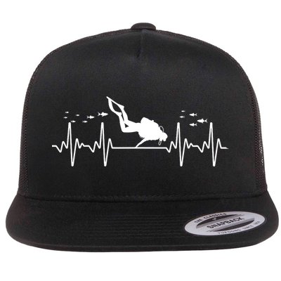 Cool Scuba Diving Art For Men Women Scuba Dive Diver Diving Flatbill Hat