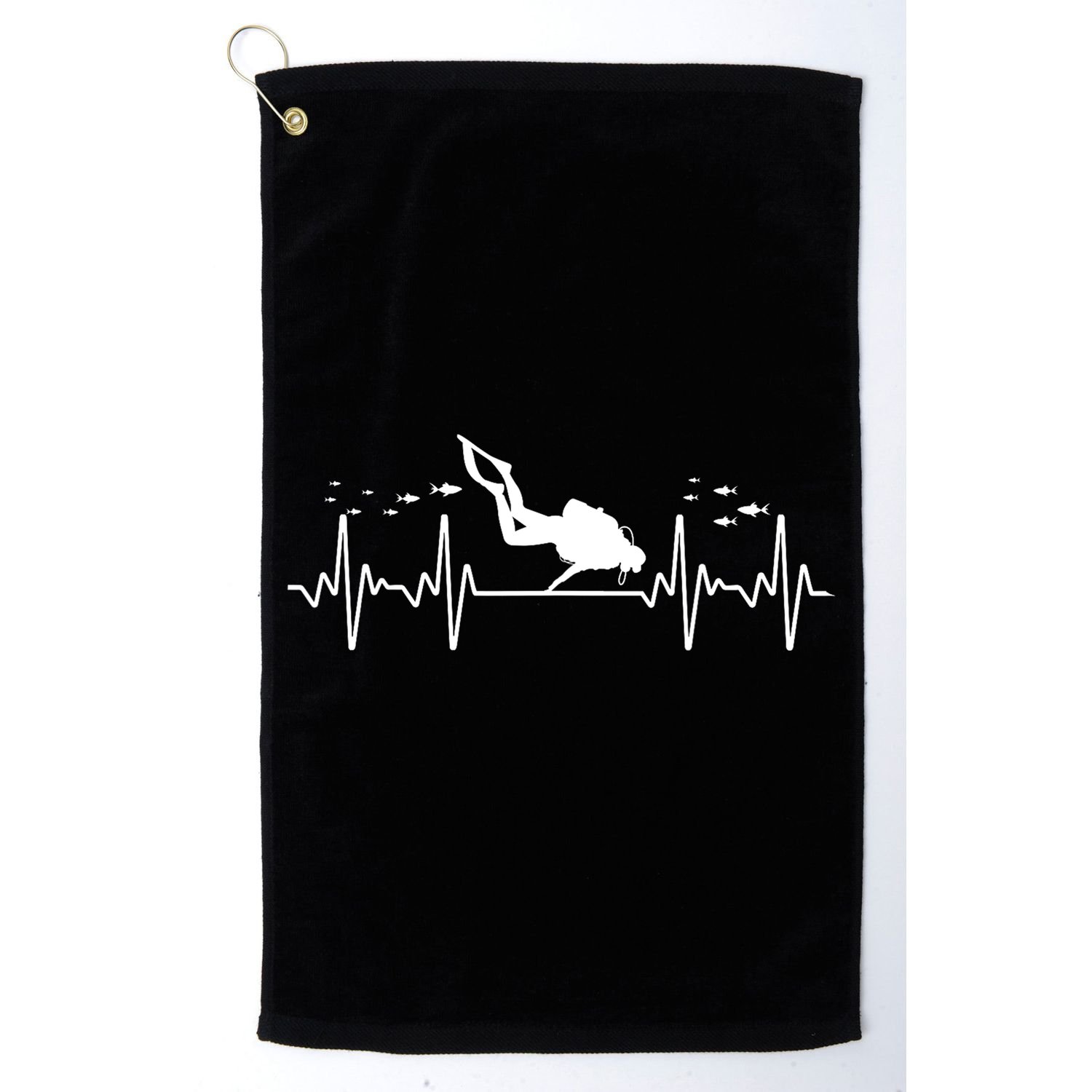 Cool Scuba Diving Art For Men Women Scuba Dive Diver Diving Golf Towel