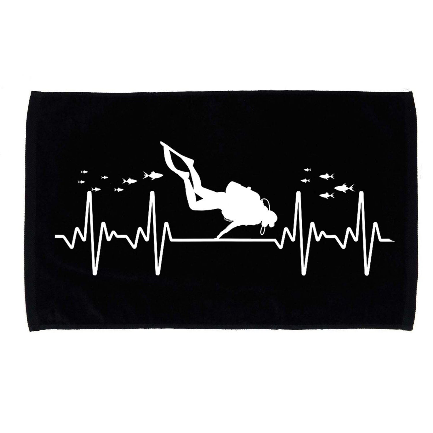 Cool Scuba Diving Art For Men Women Scuba Dive Diver Diving Microfiber Hand Towel