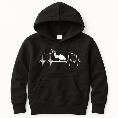 Cool Scuba Diving Art For Men Women Scuba Dive Diver Diving Kids Hoodie