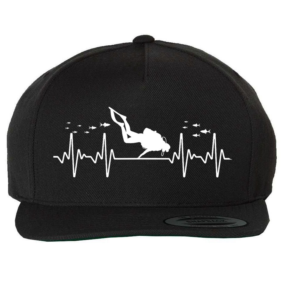 Cool Scuba Diving Art For Men Women Scuba Dive Diver Diving Wool Snapback Cap