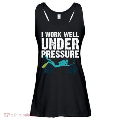 Cool Scuba Diving For Men Women Ocean Scuba Diver Snorkeling Ladies Essential Flowy Tank