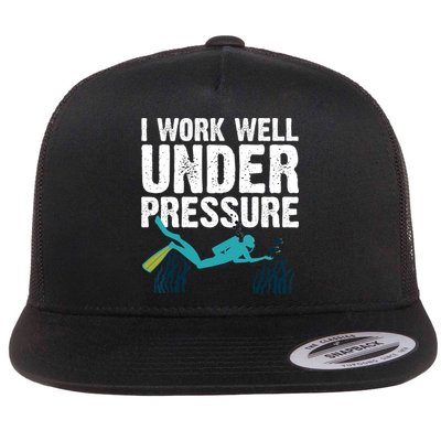 Cool Scuba Diving For Men Women Ocean Scuba Diver Snorkeling Flatbill Hat