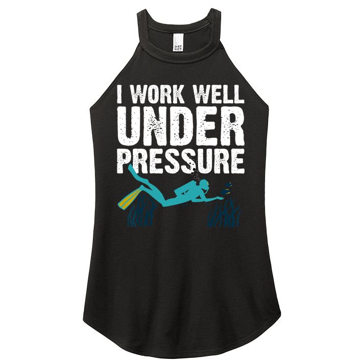Cool Scuba Diving For Men Women Ocean Scuba Diver Snorkeling Women's Perfect Tri Rocker Tank