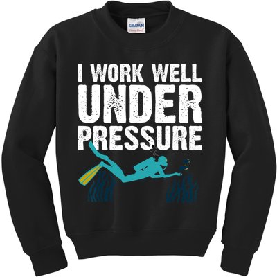 Cool Scuba Diving For Men Women Ocean Scuba Diver Snorkeling Kids Sweatshirt