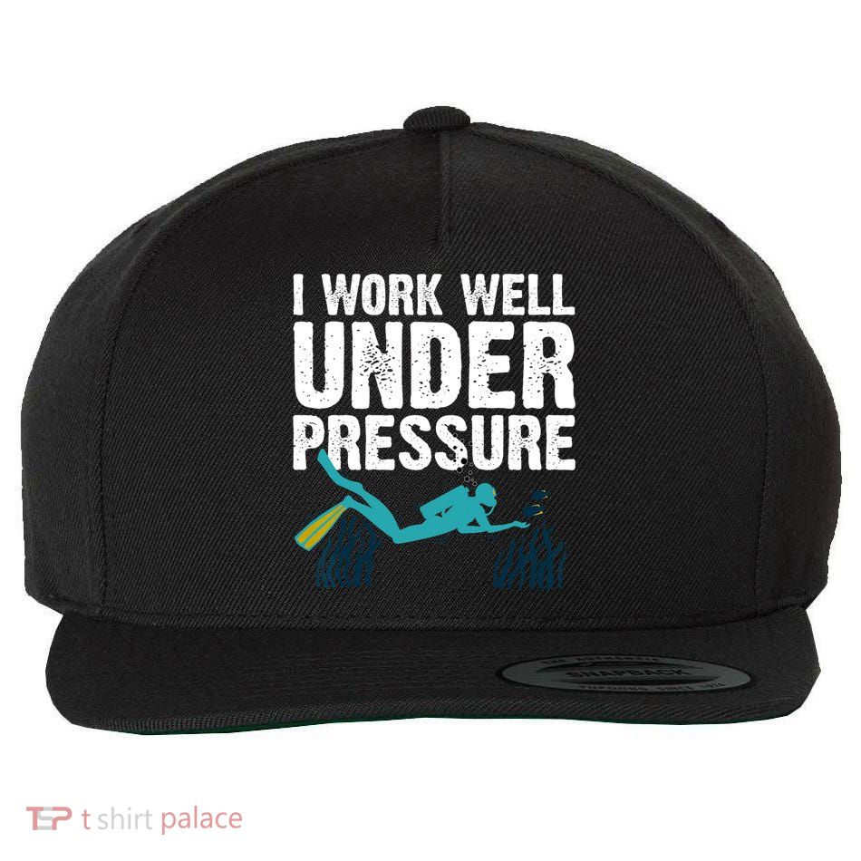 Cool Scuba Diving For Men Women Ocean Scuba Diver Snorkeling Wool Snapback Cap