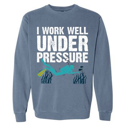 Cool Scuba Diving For Men Women Ocean Scuba Diver Snorkeling Garment-Dyed Sweatshirt