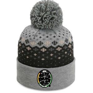 Cockpit Six Dials Flight Simulator Pilot Aircraft Gift The Baniff Cuffed Pom Beanie