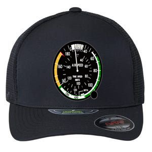 Cockpit Six Dials Flight Simulator Pilot Aircraft Gift Flexfit Unipanel Trucker Cap