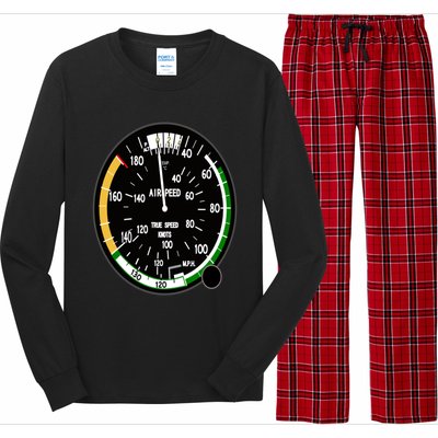 Cockpit Six Dials Flight Simulator Pilot Aircraft Gift Long Sleeve Pajama Set