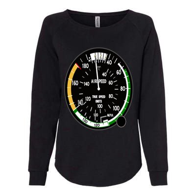 Cockpit Six Dials Flight Simulator Pilot Aircraft Gift Womens California Wash Sweatshirt