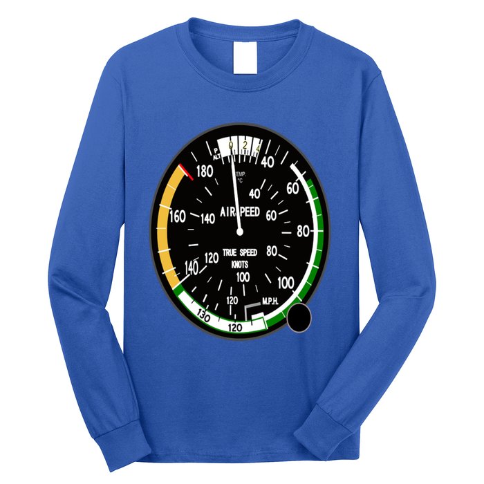 Cockpit Six Dials Flight Simulator Pilot Aircraft Gift Long Sleeve Shirt