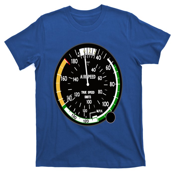 Cockpit Six Dials Flight Simulator Pilot Aircraft Gift T-Shirt