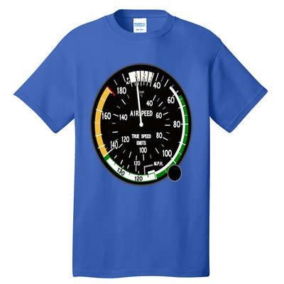 Cockpit Six Dials Flight Simulator Pilot Aircraft Gift Tall T-Shirt