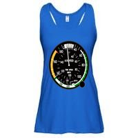 Cockpit Six Dials Flight Simulator Pilot Aircraft Gift Ladies Essential Flowy Tank