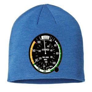 Cockpit Six Dials Flight Simulator Pilot Aircraft Gift Sustainable Beanie