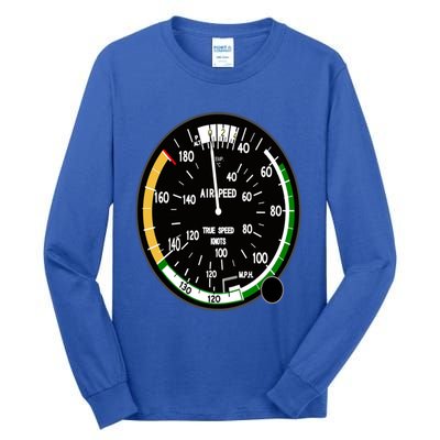 Cockpit Six Dials Flight Simulator Pilot Aircraft Gift Tall Long Sleeve T-Shirt