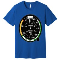 Cockpit Six Dials Flight Simulator Pilot Aircraft Gift Premium T-Shirt