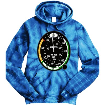 Cockpit Six Dials Flight Simulator Pilot Aircraft Gift Tie Dye Hoodie