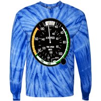 Cockpit Six Dials Flight Simulator Pilot Aircraft Gift Tie-Dye Long Sleeve Shirt