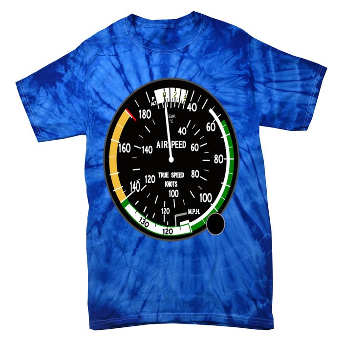 Cockpit Six Dials Flight Simulator Pilot Aircraft Gift Tie-Dye T-Shirt