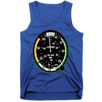 Cockpit Six Dials Flight Simulator Pilot Aircraft Gift Tank Top