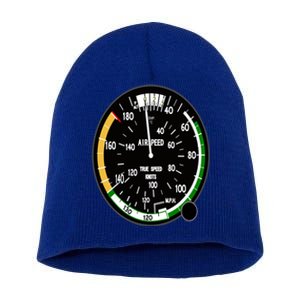 Cockpit Six Dials Flight Simulator Pilot Aircraft Gift Short Acrylic Beanie