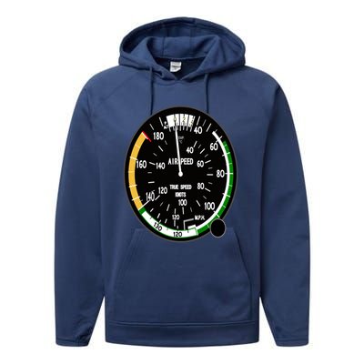 Cockpit Six Dials Flight Simulator Pilot Aircraft Gift Performance Fleece Hoodie