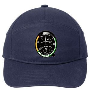 Cockpit Six Dials Flight Simulator Pilot Aircraft Gift 7-Panel Snapback Hat