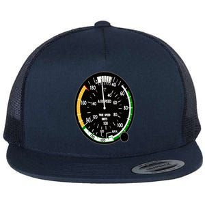 Cockpit Six Dials Flight Simulator Pilot Aircraft Gift Flat Bill Trucker Hat