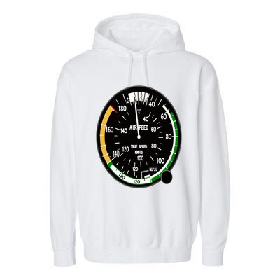 Cockpit Six Dials Flight Simulator Pilot Aircraft Gift Garment-Dyed Fleece Hoodie