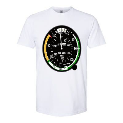 Cockpit Six Dials Flight Simulator Pilot Aircraft Gift Softstyle CVC T-Shirt