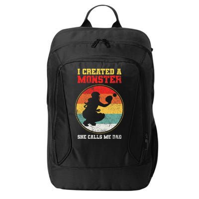 Catcher Softball Dad Fathers Day City Backpack