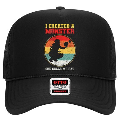 Catcher Softball Dad Fathers Day Trucker Hat