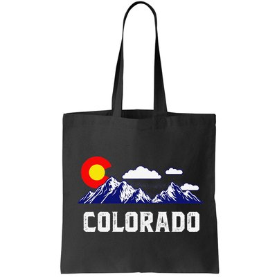Colorado State Denver Map Flag CO Souvenir Mountain Bag