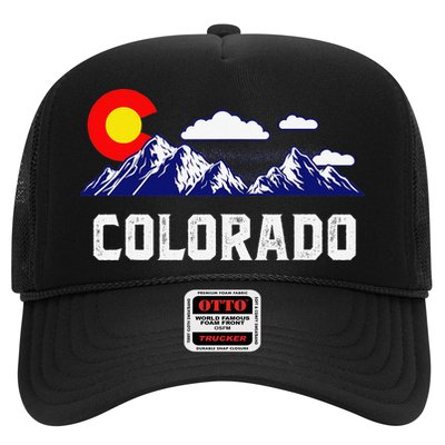 Colorado State Denver Map Flag CO Souvenir Mountain Hat