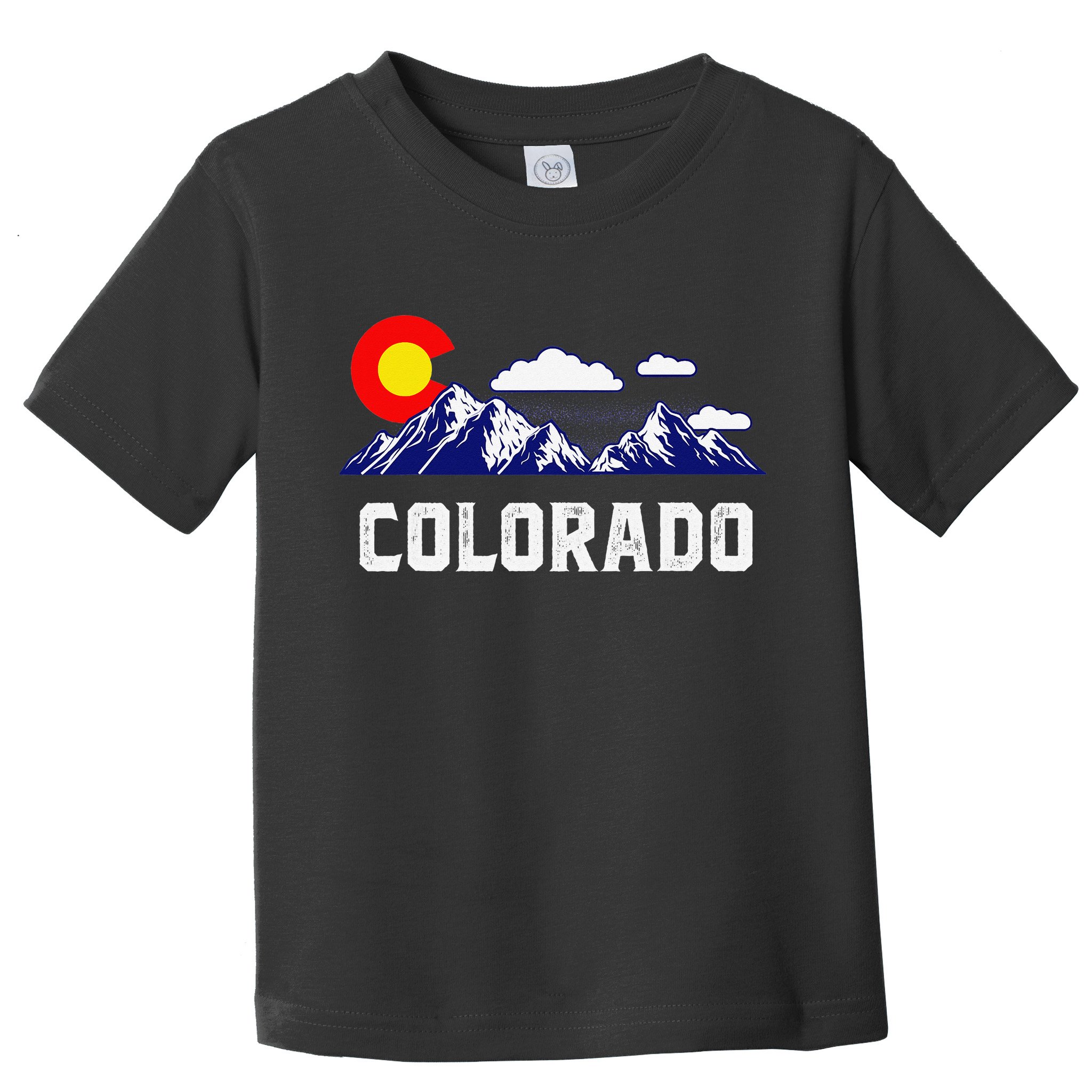Colorado State Denver Map Flag CO Souvenir Mountain Toddler T-Shirt