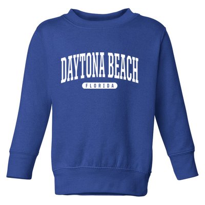 College Style Daytona Beach Florida Souvenir Gift Toddler Sweatshirt