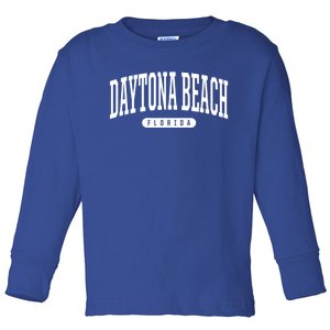 College Style Daytona Beach Florida Souvenir Gift Toddler Long Sleeve Shirt