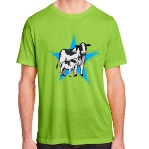 Cow Star Design Cattle Love Lover Cows Gift Adult ChromaSoft Performance T-Shirt