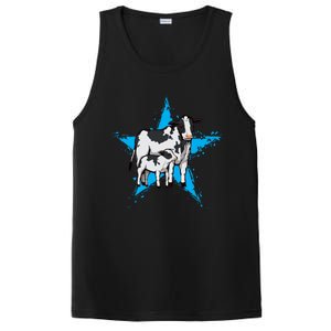 Cow Star Design Cattle Love Lover Cows Gift PosiCharge Competitor Tank